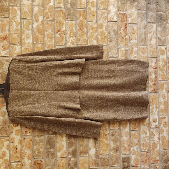 St. John Knit and Leather Dress and Jacket Pair - Picture 6 of 10